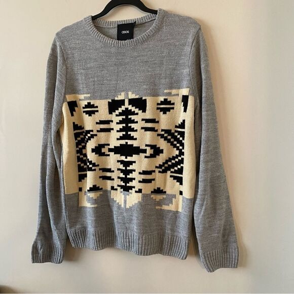 Asos-Patterned Sweater (Size:Medium) - Picture 6 of 7